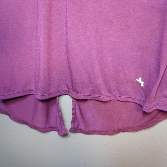 Joy Lab Womens Purple Crop Short Sleeve Tie Back Athletic Shirt Size Medium - Picture 2 of 7